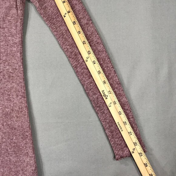 Forever 21 Juniors/Women's Sweater Dress Size Medium Pink Ribbed Bodycon V-Neck - Picture 9 of 9